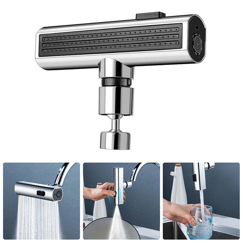 Multifunction Kitchen Faucet With Waterfall Spout, Splash-Proof