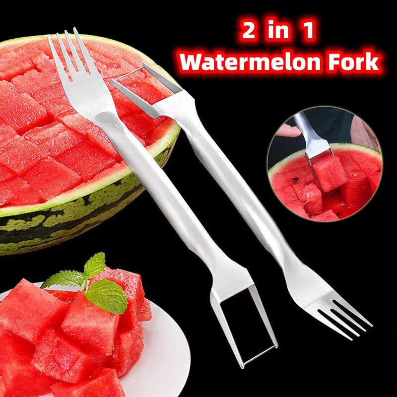 2 In 1 Watermelon Fork Slicer