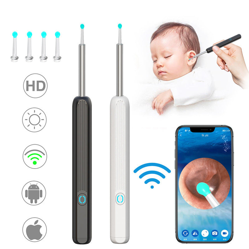 Ear Wax Removal Endoscope with Camera LED Light