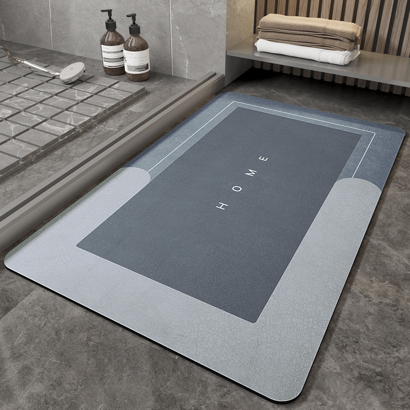 Absorbent bath foot mat