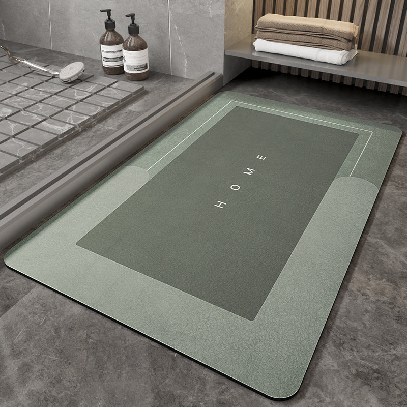 Absorbent bath foot mat