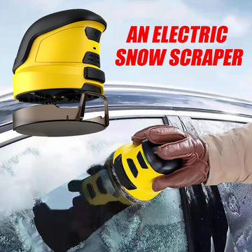 Cordless snow and ice scraper with long-lasting battery